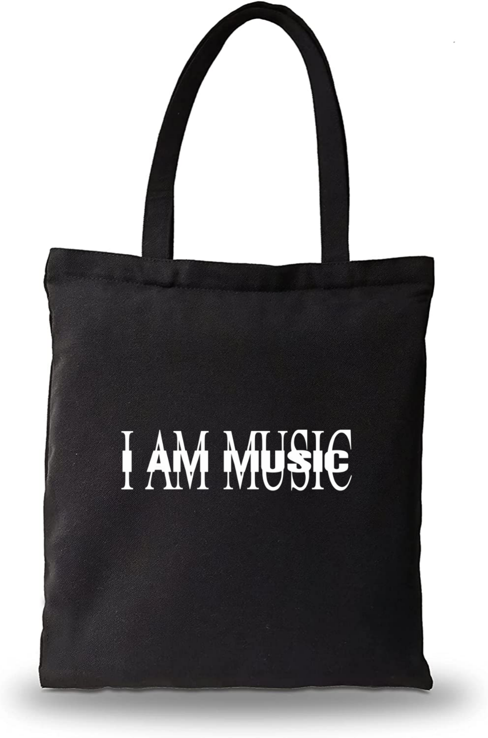 Zipper Tote Bag - I AM MUSIC