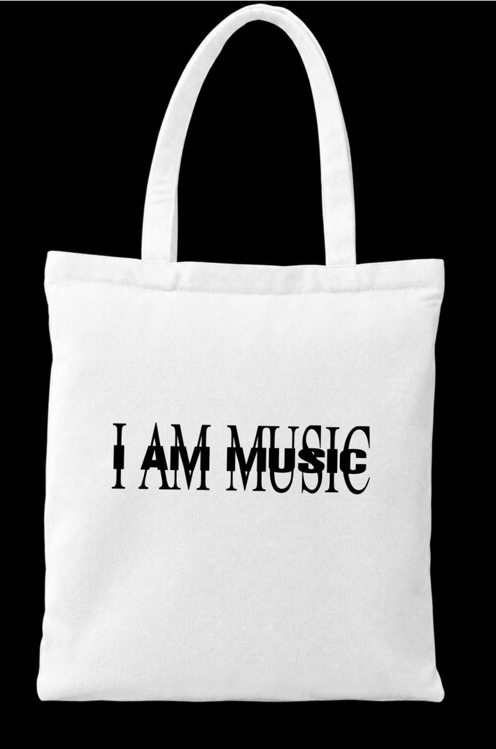 Zipper Tote Bag - I AM MUSIC